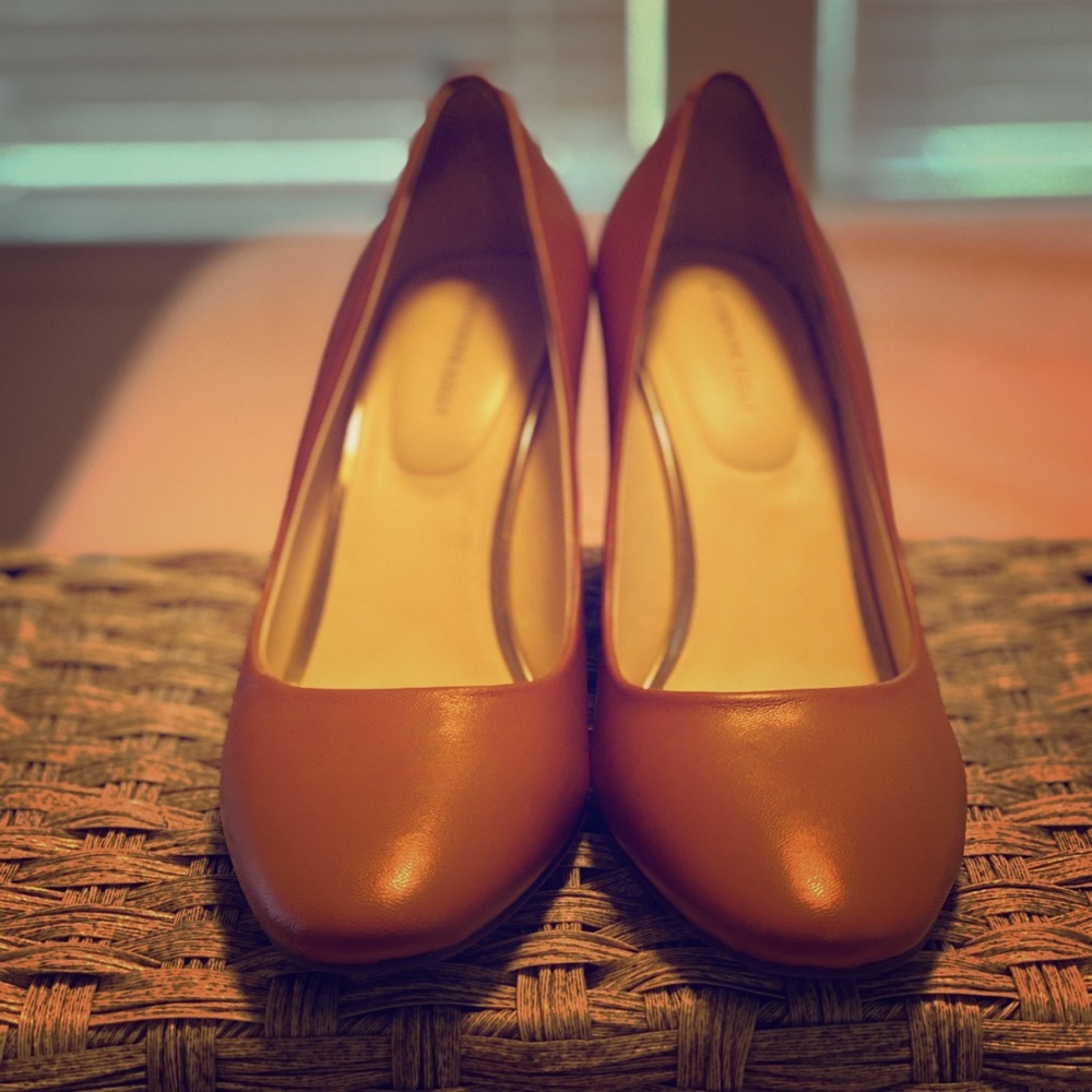 Katherine Kelly leather wedge shoes